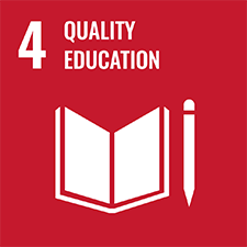 UN SDG number 4 Quality Education logo
