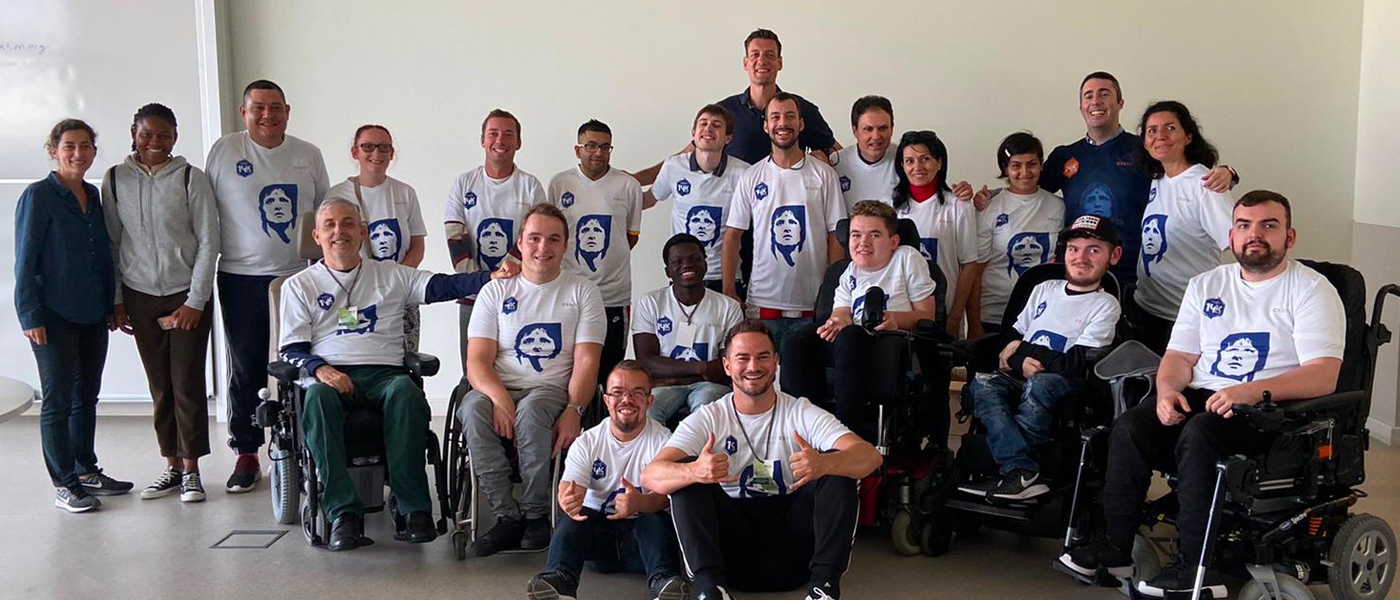 Football For All Leadership Programme class of 2019 with Integrated Dreams team, Niels Meijer and Céline Beaurain-Casemi at Nova SBE University